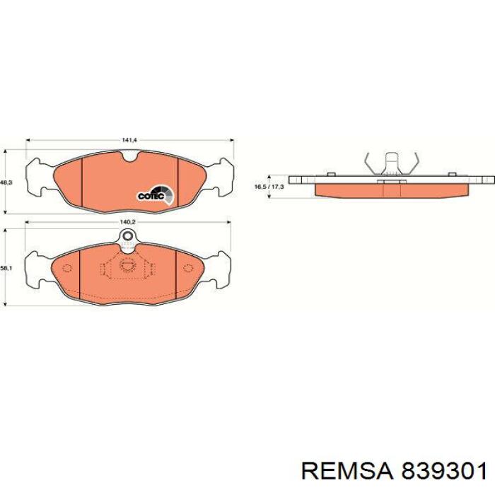 Pastillas de freno delanteras Opel Combo