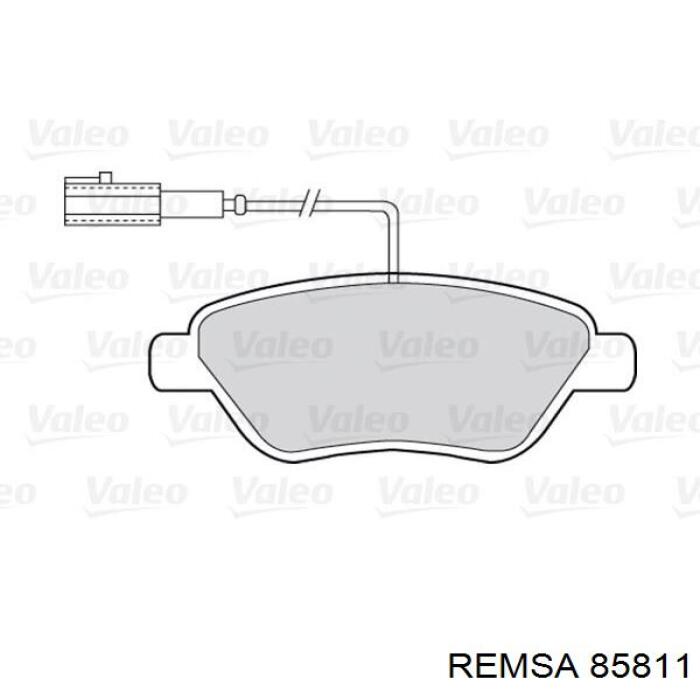 85811 Remsa pastillas de freno delanteras