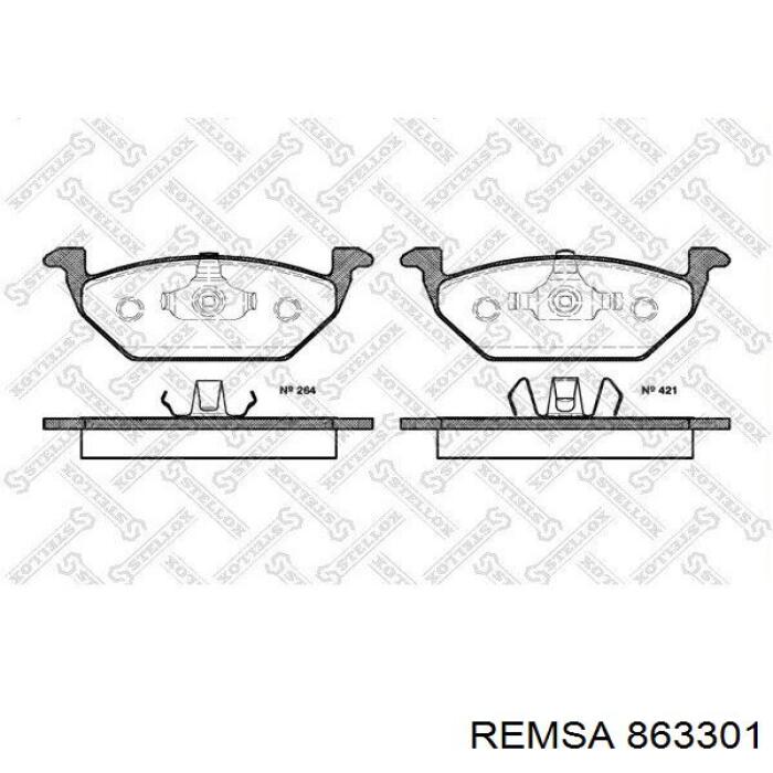 8633.01 Remsa pastillas de freno delanteras