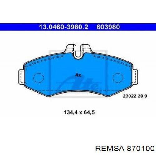 Comprar 870100 Remsa Freno de disco delantero