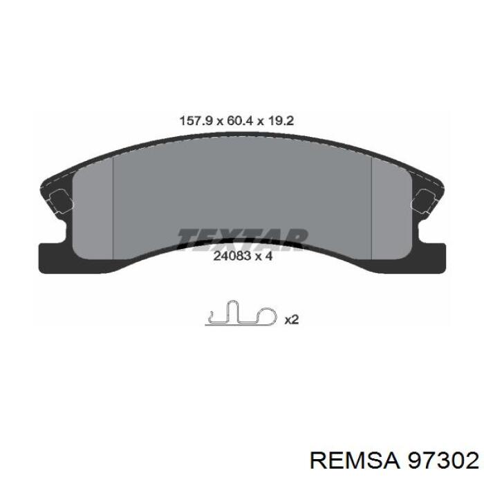 97302 Remsa pastillas de freno delanteras