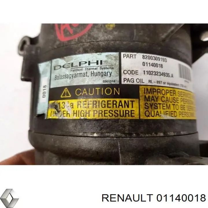 Compresor de aire acondicionado Renault Scenic 2 JM0, JM1