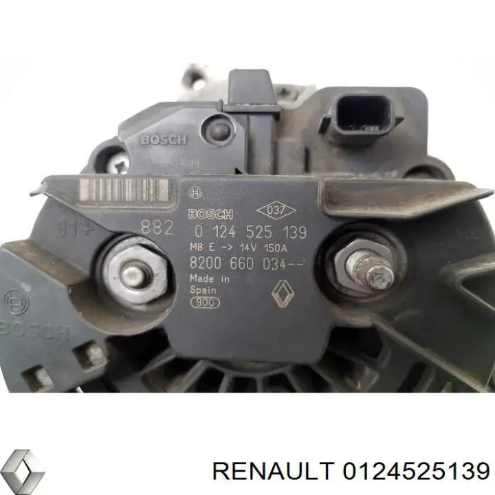 Generador Renault (RVI) 0124525139