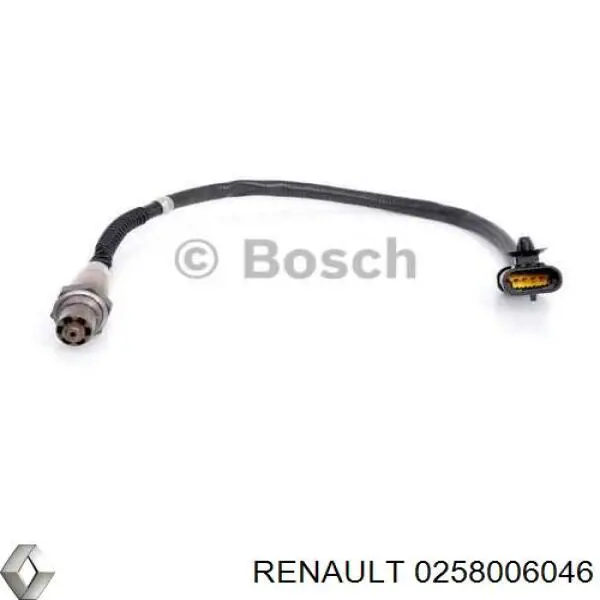 Sonda lambda de oxígeno posterior al catalizador 0258006046 Renault (RVI)