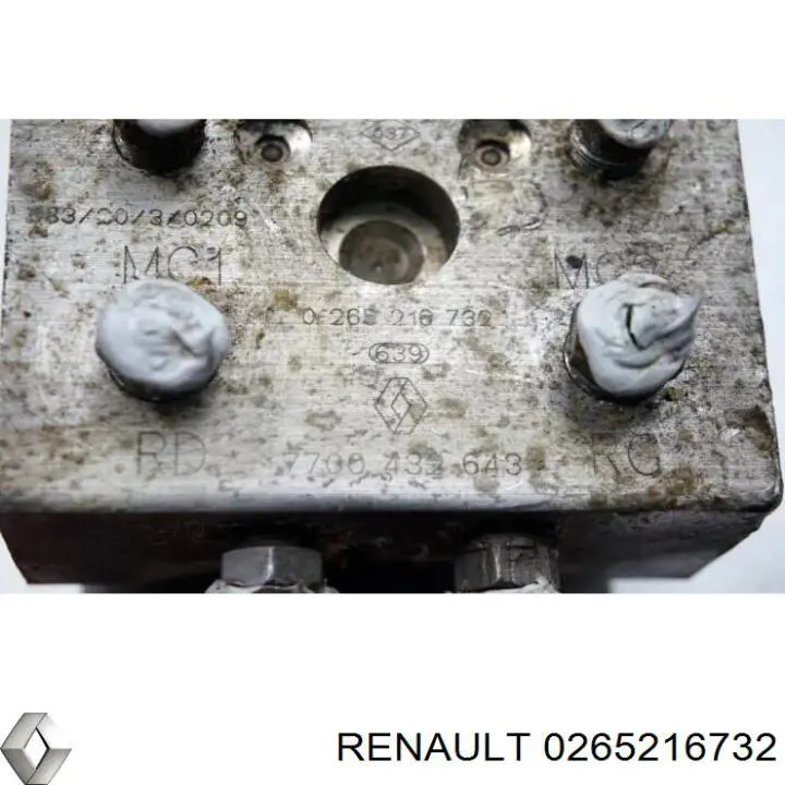 Módulo hidráulico ABS para Renault Megane (KA0)