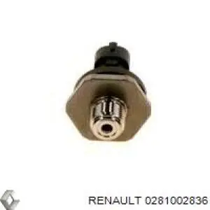 Sensor de la presión del combustible Renault (RVI) 0281002836