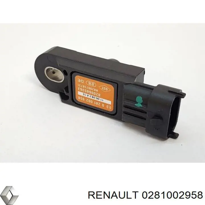 Sensor de presión del colector de admisión 0281002958 Renault (RVI)