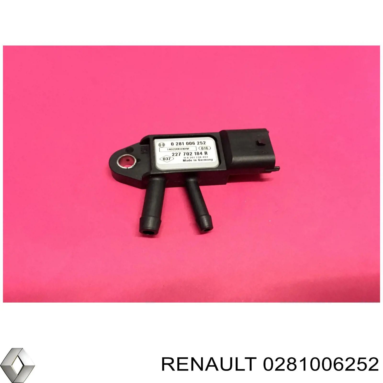 Sensor de presión de gases de escape Renault (RVI) 0281006252 precio, desde 34,85 EUR