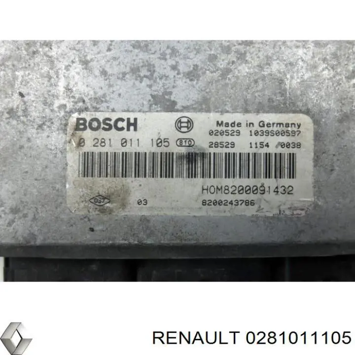 Comprar 0281011105 Renault (RVI) ECU