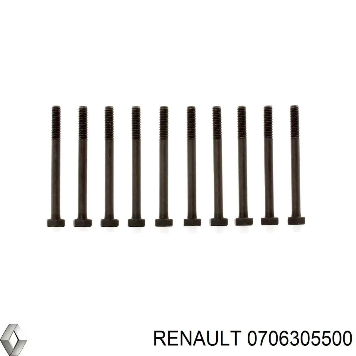 0706305500 Renault (RVI) tornillo de culata