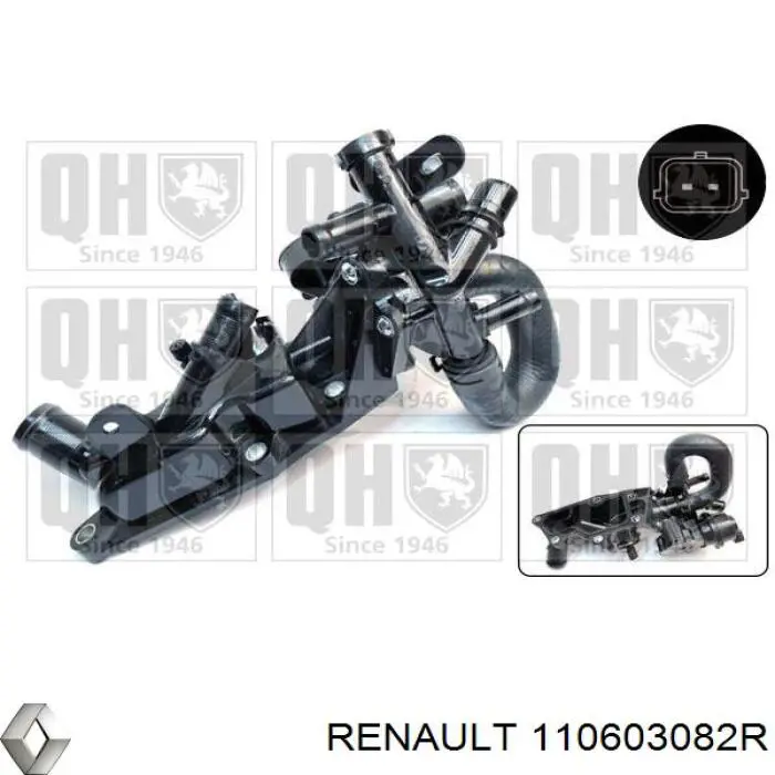Carcasa del termostato Renault (RVI) 110603082R precio, desde 76,50 EUR