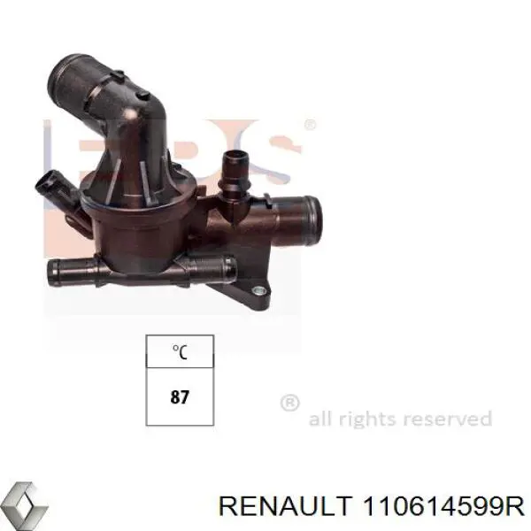 110614599R Renault (RVI) termostato, refrigerante