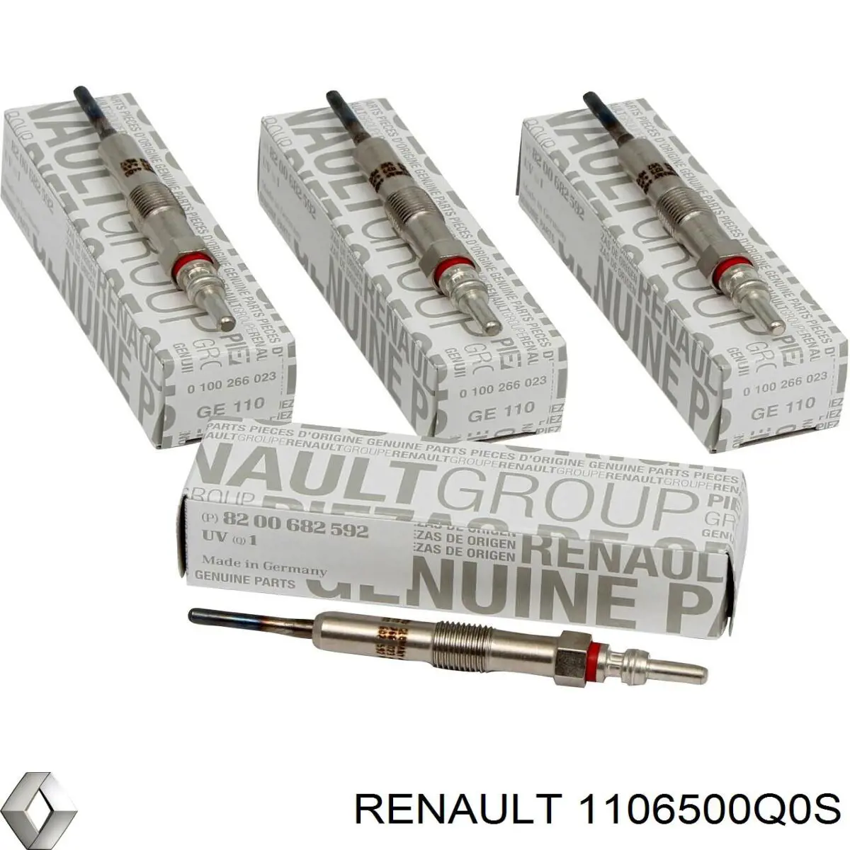 Bujías incandescentes Renault (RVI) 1106500Q0S precio, desde 16,05 EUR
