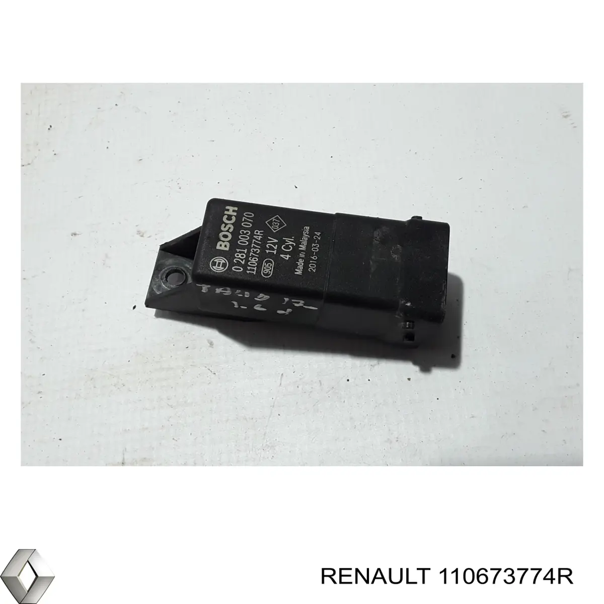 110673774R Renault (RVI) Relé de bujías incandescentes