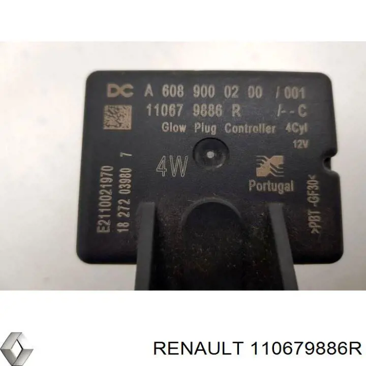 110679886R Renault (RVI) Relé de bujías incandescentes