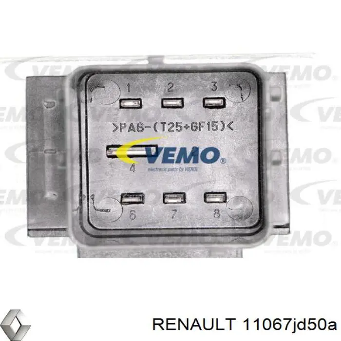 Relé de bujía de precalentamiento Nissan Qashqai 1 J10