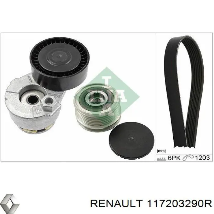 117203290R Renault (RVI) correa trapezoidal