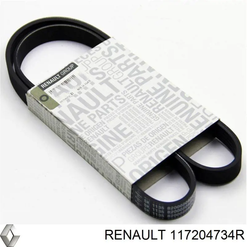 117204734R Renault (RVI) Correa poly v