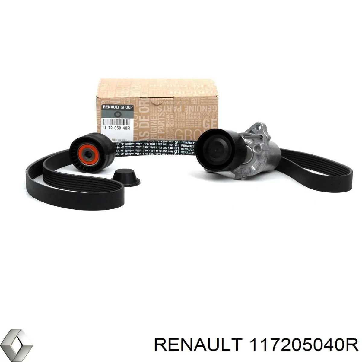 117205040R Renault (RVI) correa de transmision, juego completo