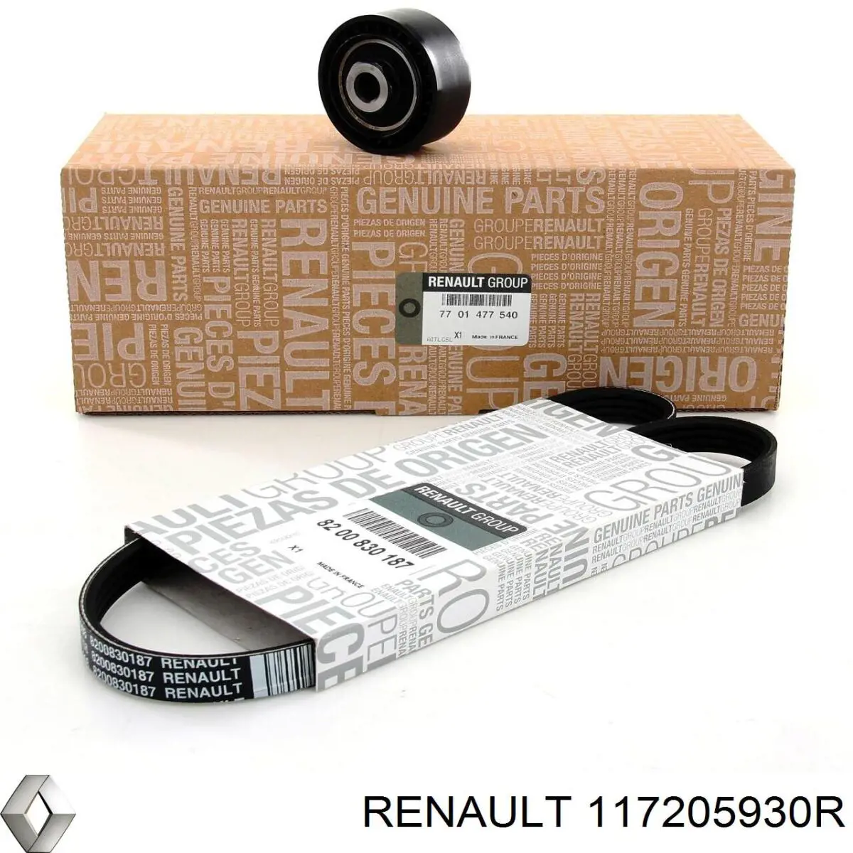 Correa accesorios Renault (RVI) 117205930R