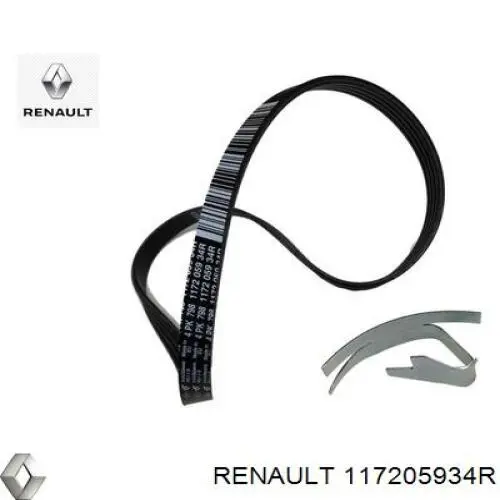 Comprar 117205934R Renault (RVI) Correa trapezoidal