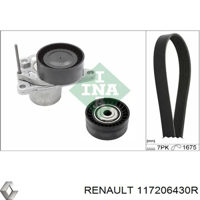 Comprar 117206430R Renault (RVI) Correa trapezoidal