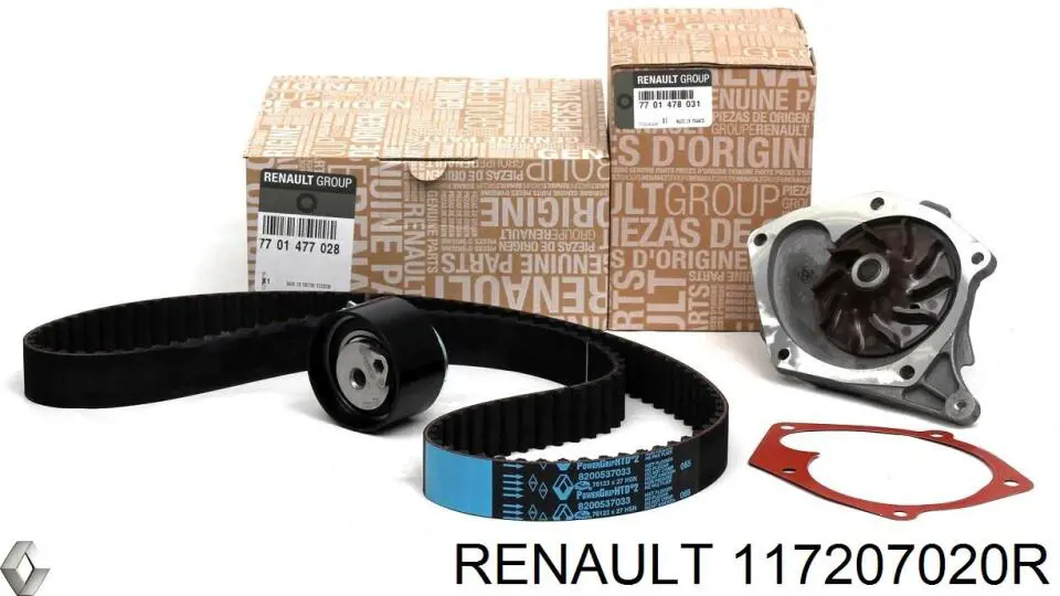 Correa de transmisión Renault (RVI) 117207020R