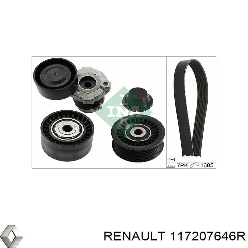 117207646R Renault (RVI) correa de transmisión