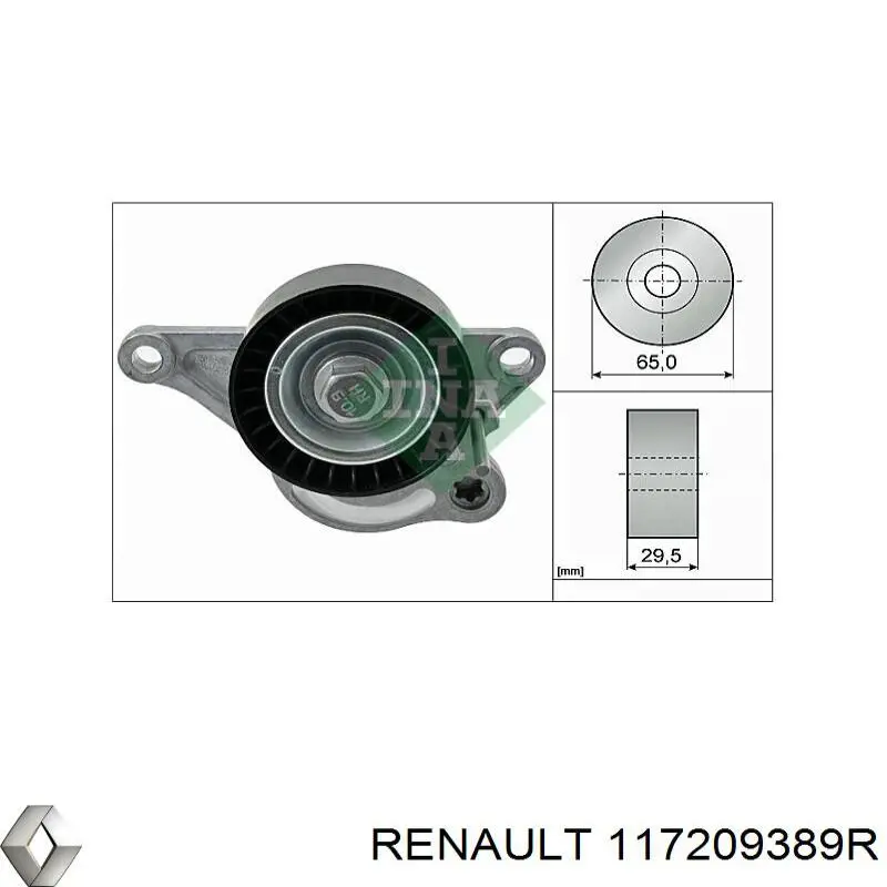 Comprar 117209389R Renault (RVI) Correa de transmisión