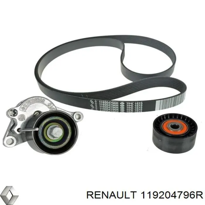 119204796R Renault (RVI) correa trapezoidal