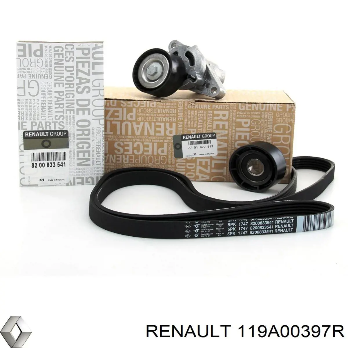 Comprar 119A00397R Renault (RVI) Kit de correa de distribución