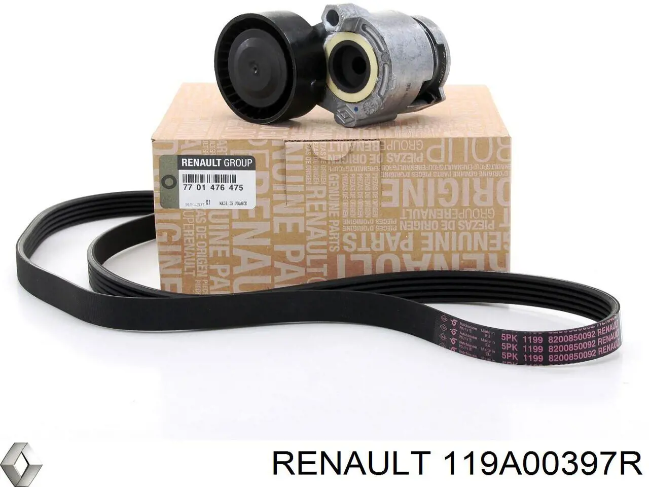119A00397R Renault (RVI) Kit correa de distribución
