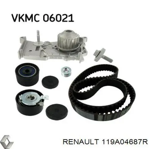 Juego de correas dentadas Renault (RVI) 119A04687R precio, desde 114,36 EUR