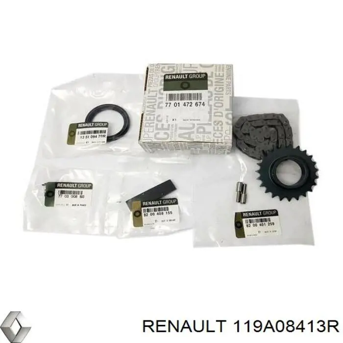 Comprar 119A08413R Renault (RVI) Kit de correa de distribución