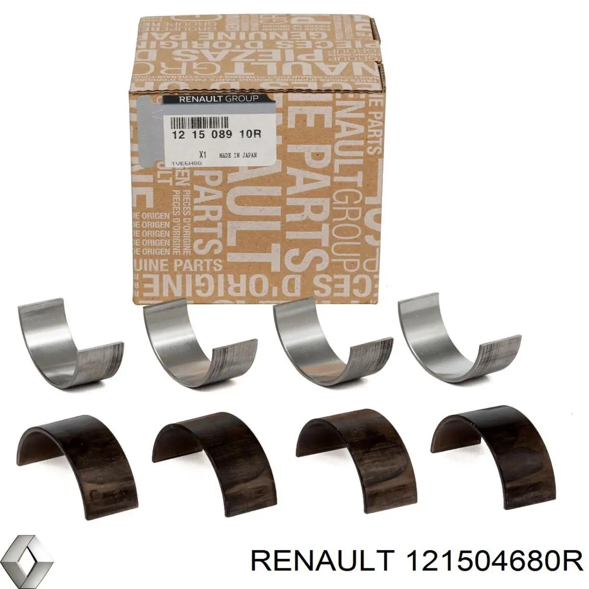 121504680R Renault (RVI) cojinetes de biela