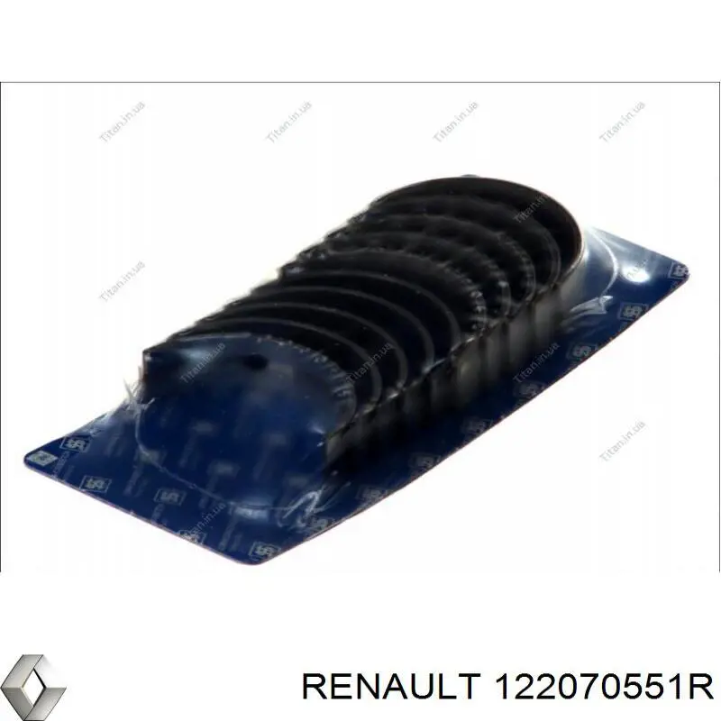 122070551R Renault (RVI) juego de cojinetes de cigüeñal, estándar, (std)