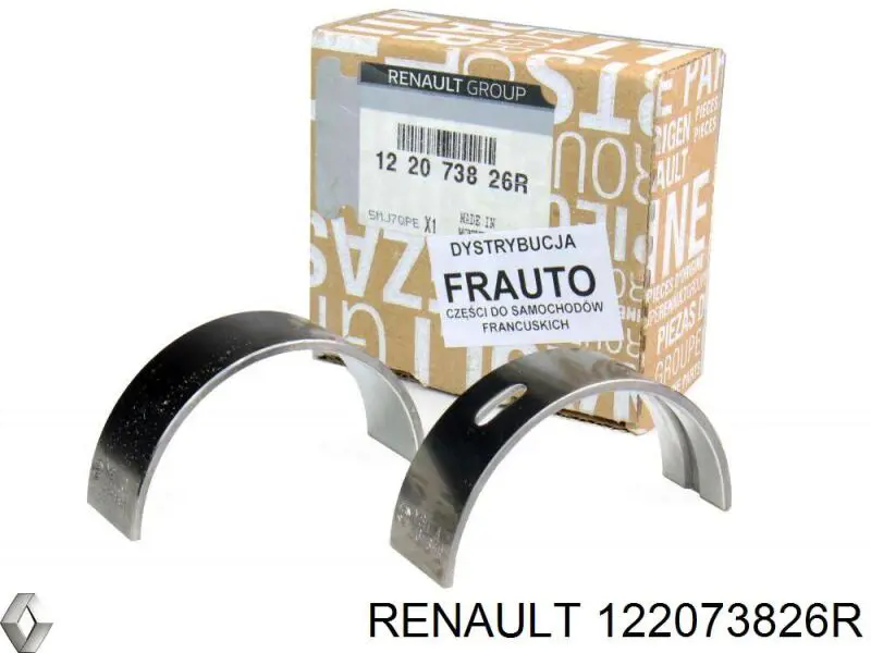 122073826R Renault (RVI) Juego de cojinetes de cigüeñal, estándar, STD
