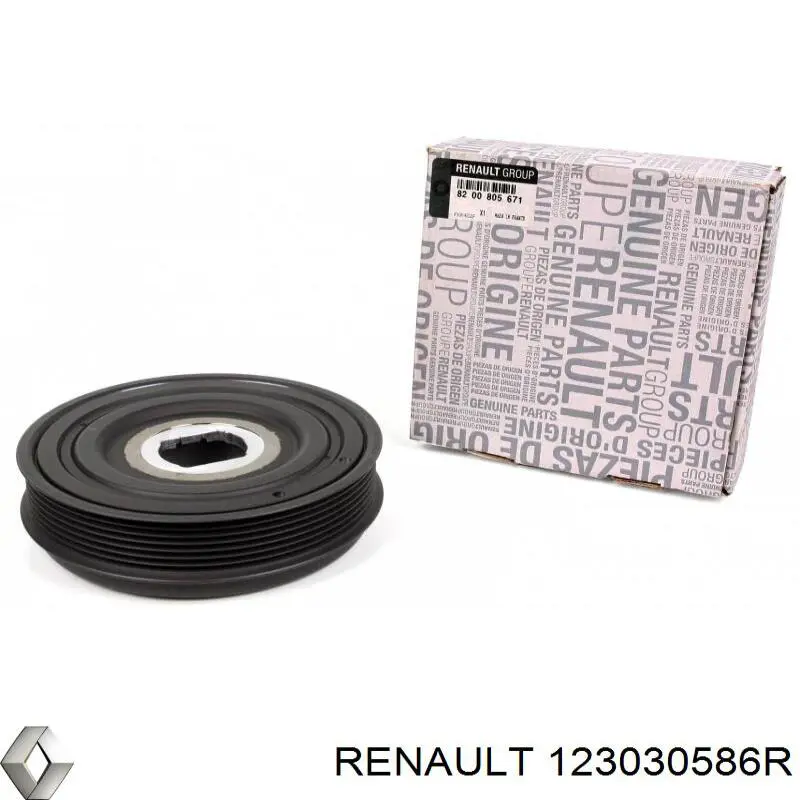 Polea de cigüeñal 123030586R Renault (RVI)