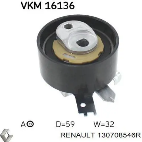 130708546R Renault (RVI) tensor correa distribución