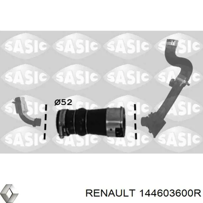 Tubo de salida de aire del turbocompresor Renault (RVI) 144603600R precio, desde 44,20 EUR