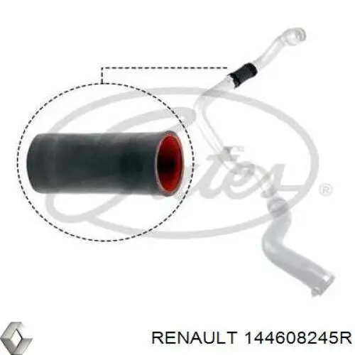 Tubo flexible de aire de sobrealimentación superior para Renault DUSTER (HS)