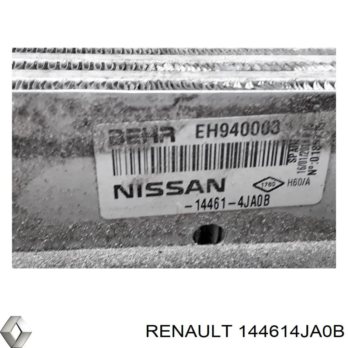144614JA0B Renault (RVI) intercooler