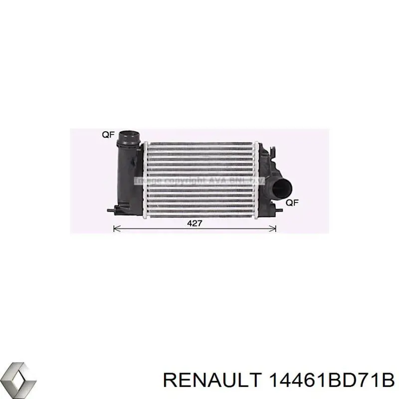 Intercooler 961122 Nissens