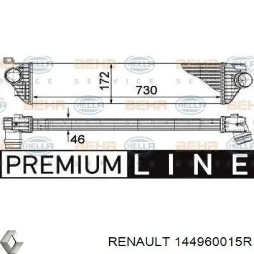 144960015R Renault (RVI) intercooler