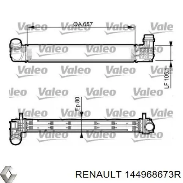 Radiador de aire de admisión Renault (RVI) 144968999R precio, desde 97,81 EUR