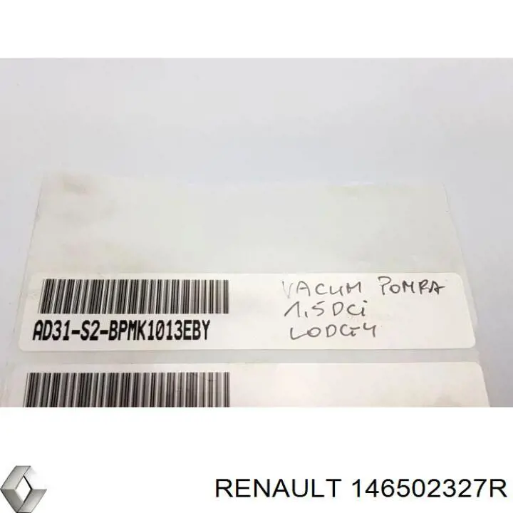 Bomba de vacío del sistema de frenado Renault (RVI) 146502327R precio, desde 92,93 EUR