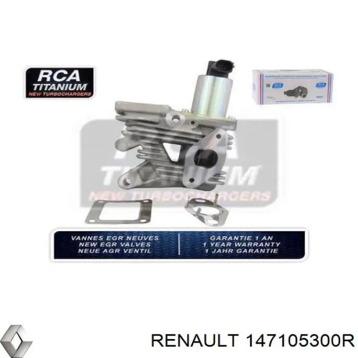 Válvula EGR 147105300R Renault (RVI)