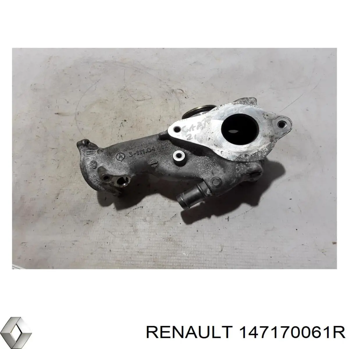 147170061R Renault (RVI) cuerpo de válvula egr (cámara)