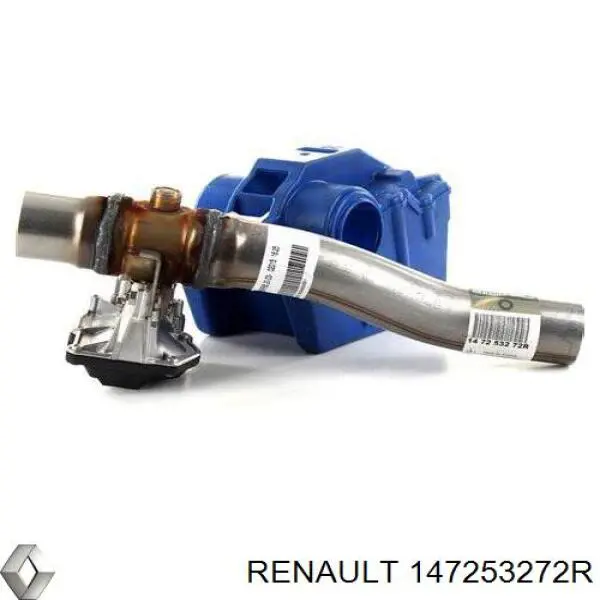 147253272R Renault (RVI) tubo de escape, del catalizador al silenciador