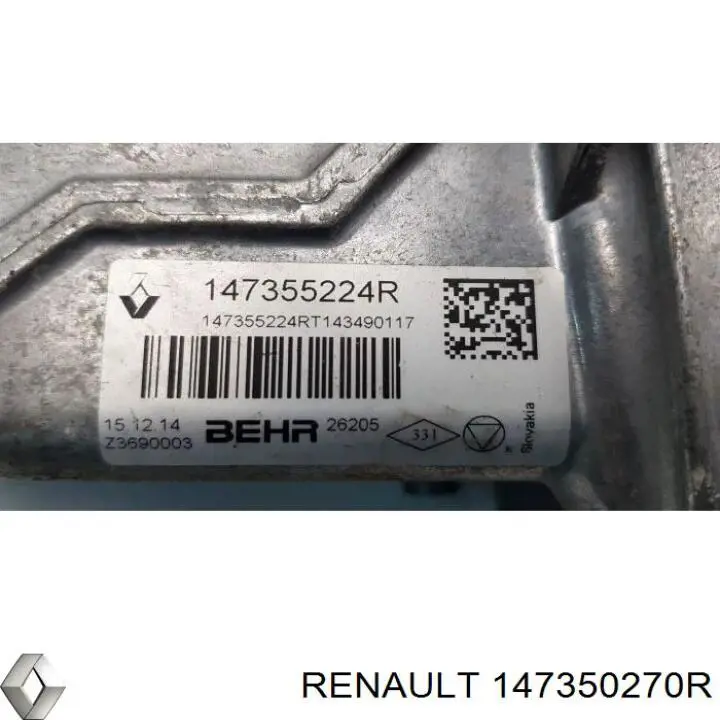 Comprar 147350270R Renault (RVI) Enfriador de recirculación de gases de escape EGR